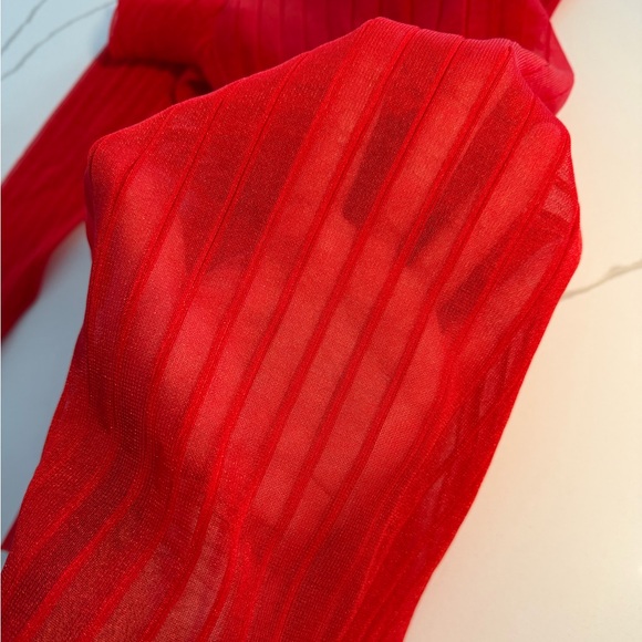 Alexander Wang red ribbed top - Picture 4 of 7